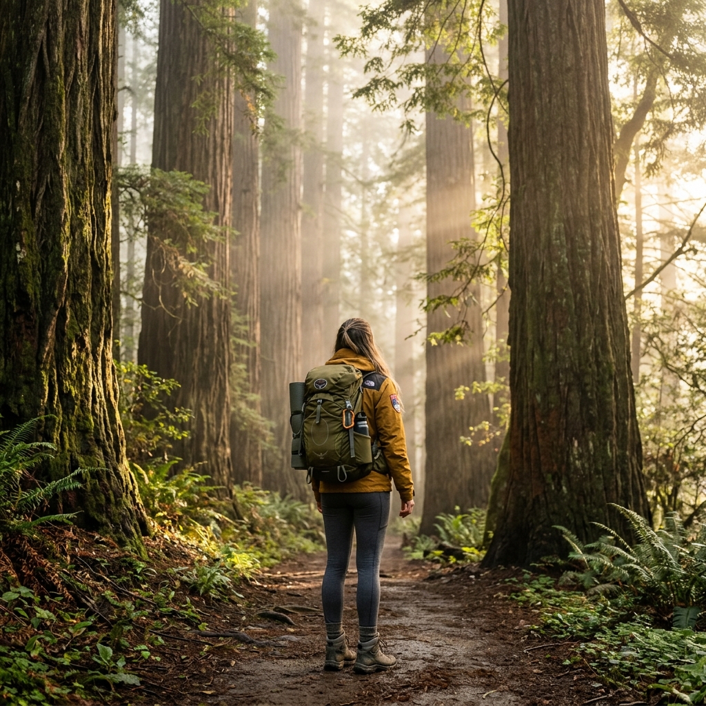 Forest path wilderness view