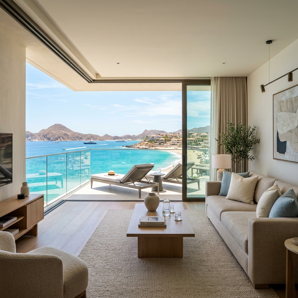 Horizon Bay modern luxury suite overlooking the sea